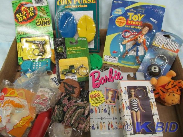 lot 105 image: Large Variety of Key Chains - Toy S...