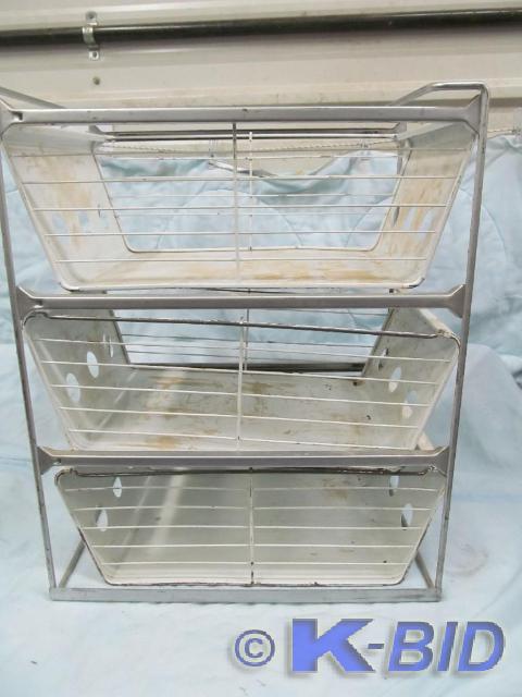 lot 111 image: Metal 3 Drawer Organizer 21T x 17 ...