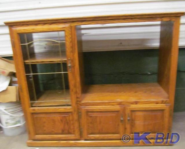 lot 143 image: Entertainment Center 53W x 17 12...