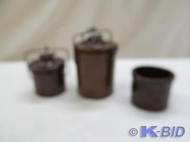 lot 172 image: 2 Cheese Crocks and 1 Small Crock
