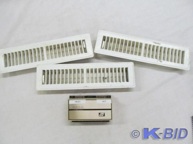 lot 180 image: 3 Floor Vents 2 x 12 with Thermom...