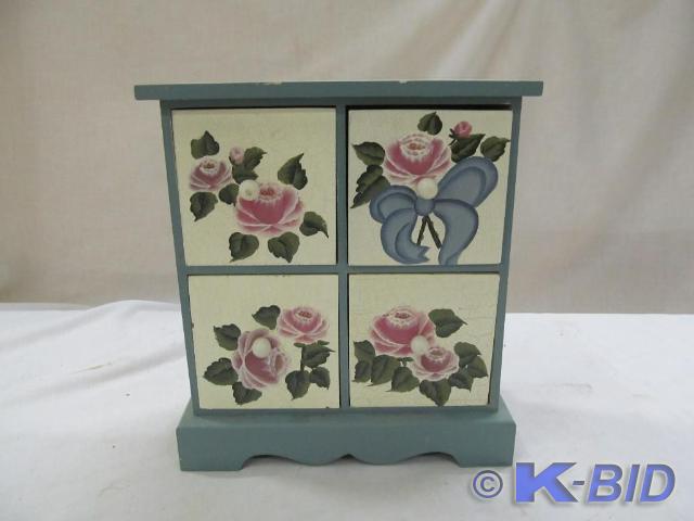 lot 229 image: Small Cabinet with 4 Drawers 11 x ...