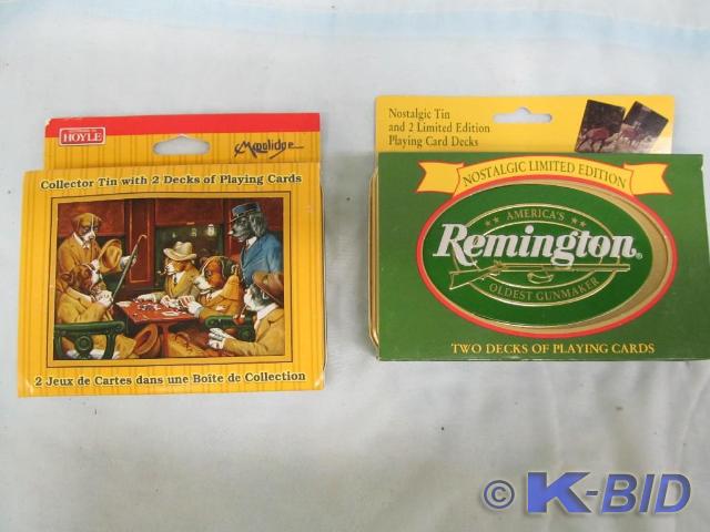 lot 25 image: Moolidge Collector Tin and Playing ...