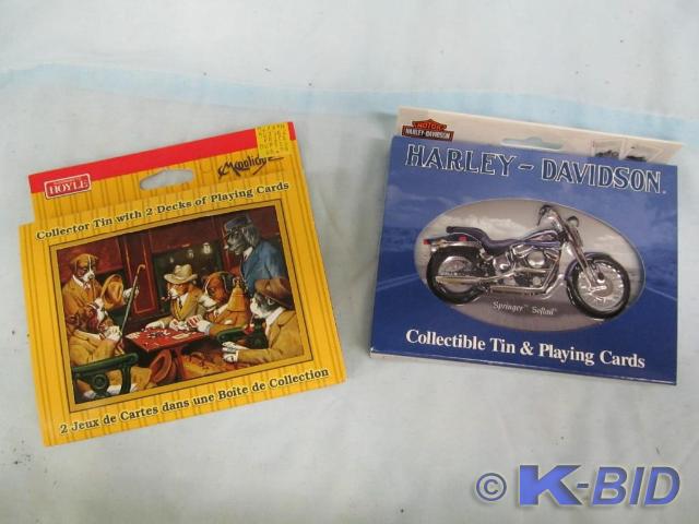 lot 27 image: Harley Davidson Collectible Tin and...