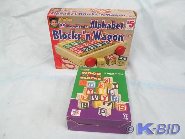 lot 4 image: New in Package Alphabet Blocksn&nb...