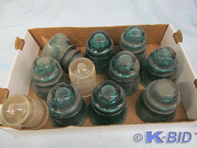 lot 55 image: Large Blue and Small Clear Glass In...