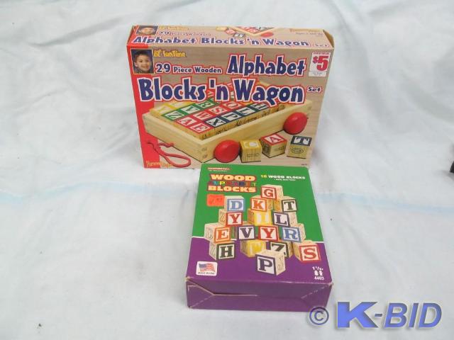 lot 7 image: New in Package Alphabet Blocksn Wa...