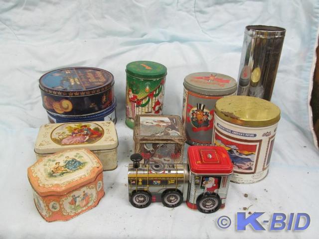 lot 70 image: Collectible Tins, Some Vintage