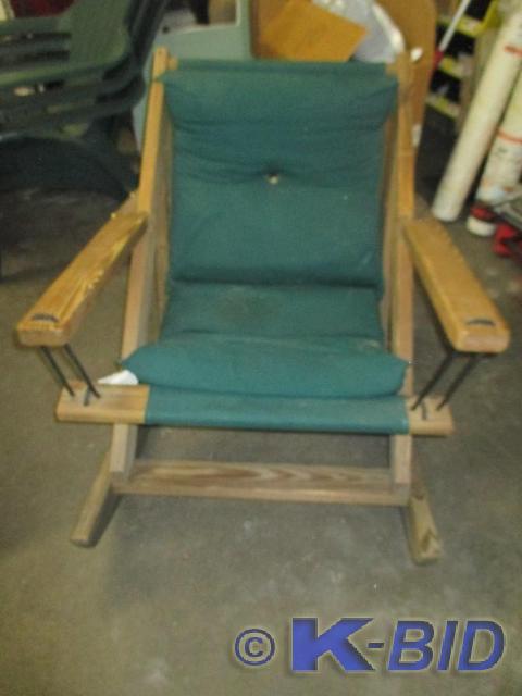 Wood rocking chair