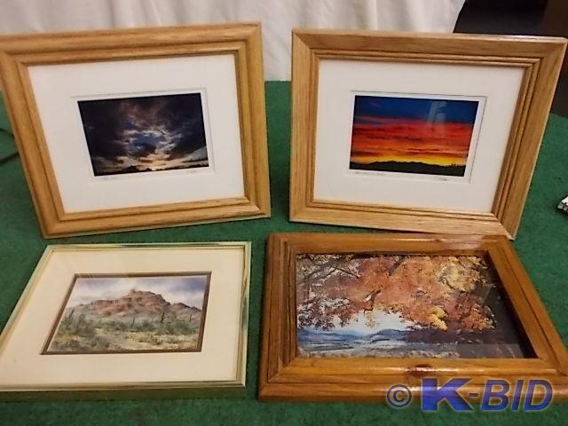 lot 2 image: 4-Framed Southwest Prints (3-Signed...