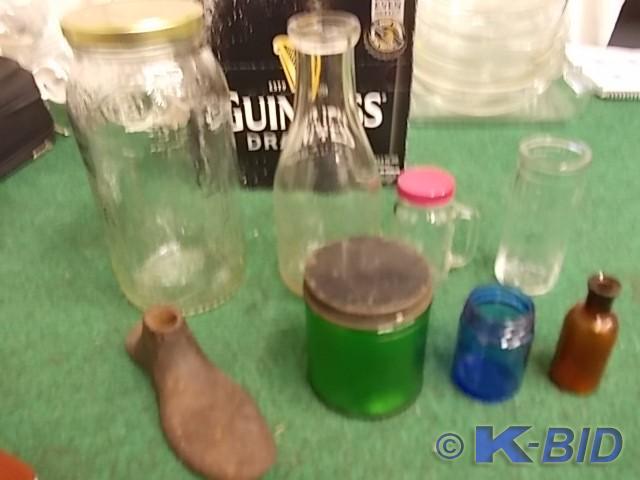 lot 24 image: Vintage Bottles & Jars, 1-Old S...
