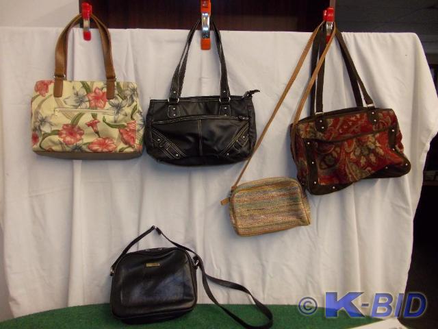 lot 48 image: 5- Assorted Handbags