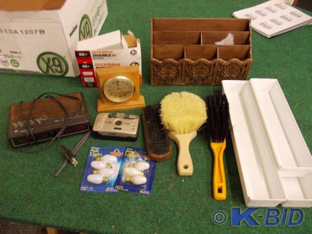 lot 49 image: Desk & Drawer Organizers, Clock...