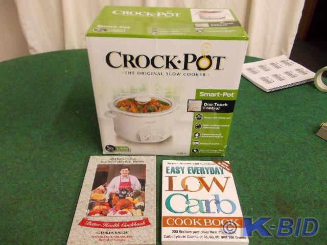 lot 54 image: New 5 Quart Crock Pot & 2 Cook ...