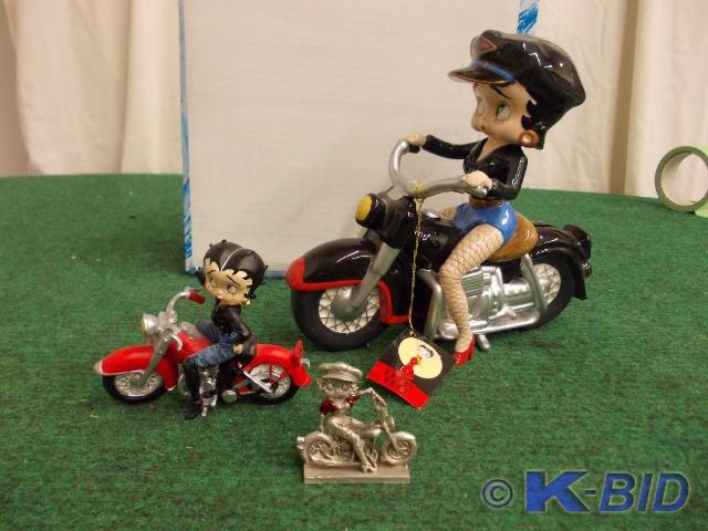 lot 80 image: 3-Betty Boop Motorcycles