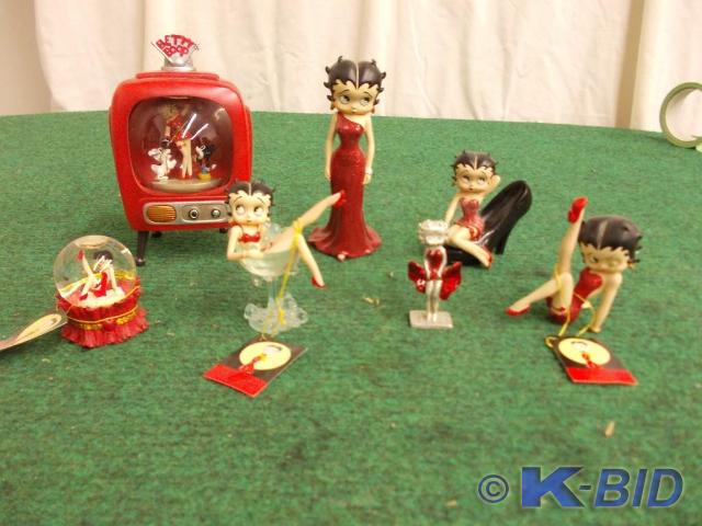 lot 81 image: 7-Assorted Betty Boop Collectable F...