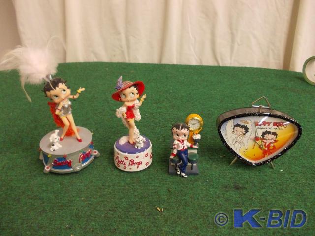 lot 82 image: 2-Betty Boop Music Boxes, 2-Betty B...