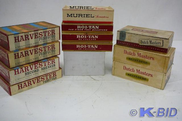 lot 28 image: 11 Assorted cigar boxes   Sold as ...