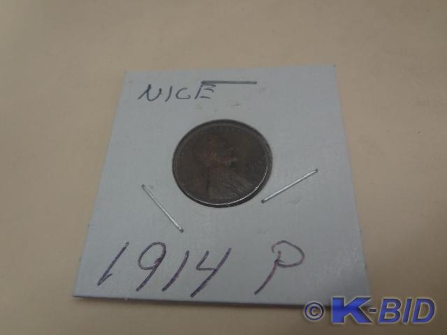 1914 Lincoln Wheat Penny--Nice