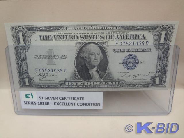 $1 Silver Certificate Series 1935B-...