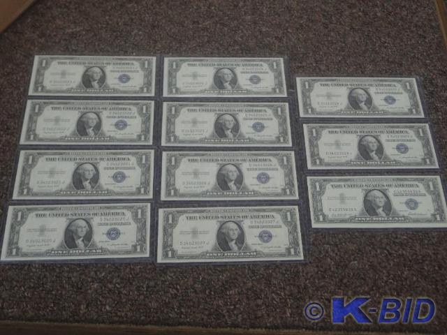 (11) $1 Silver Certificates (Consec...