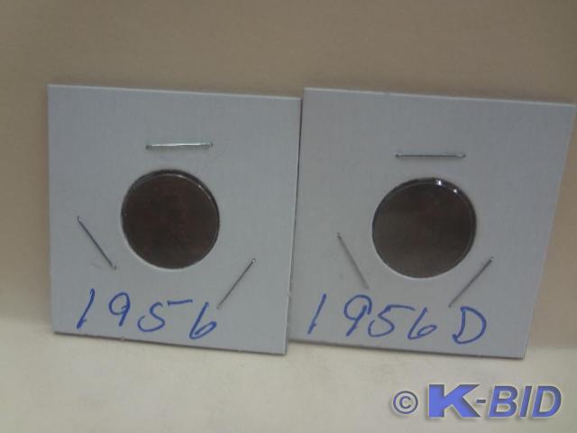 1956 Lincoln Wheat Pennies DPS Mi...