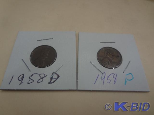 1958 Lincoln Wheat Pennies DP Mint...