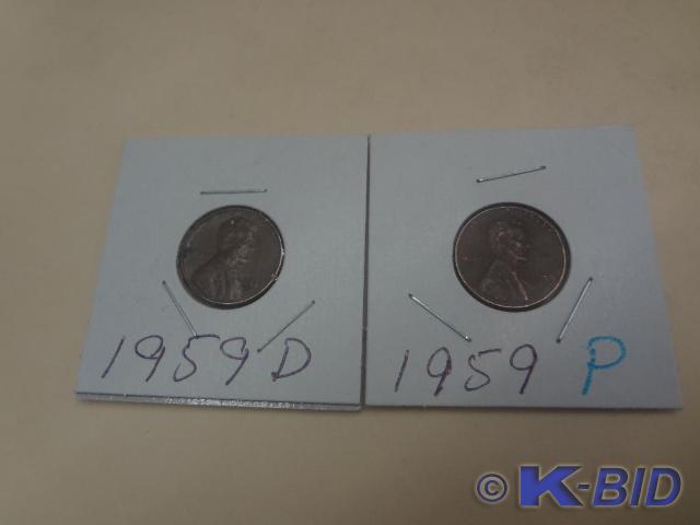 1959 Lincoln Wheat Pennies DP Mint...