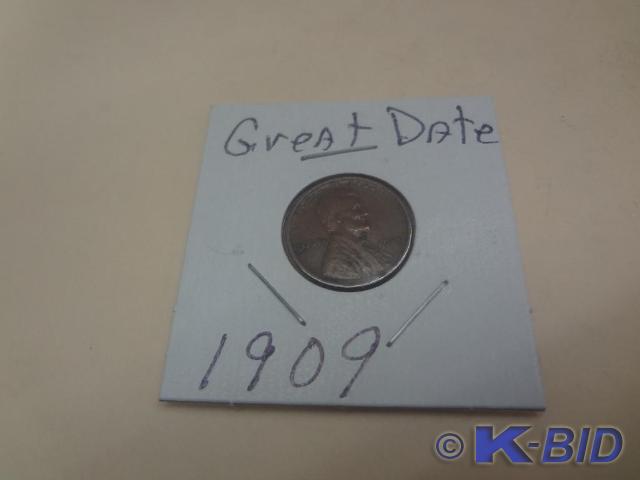 1909 Lincoln Wheat Penny