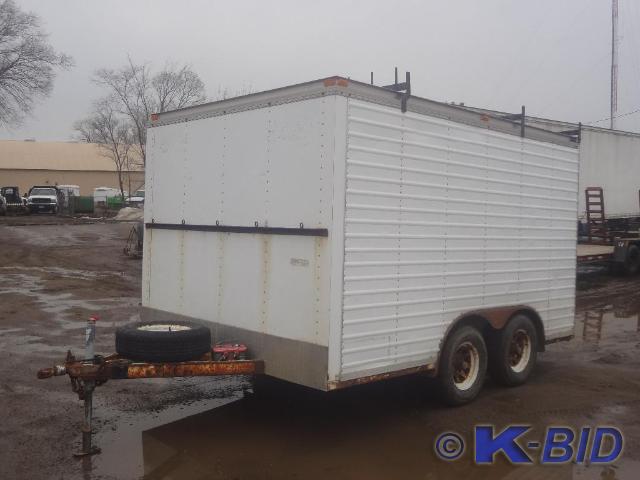lot 2 image: 1990 LBTE Tandem Axle 8.5x12 Encl...