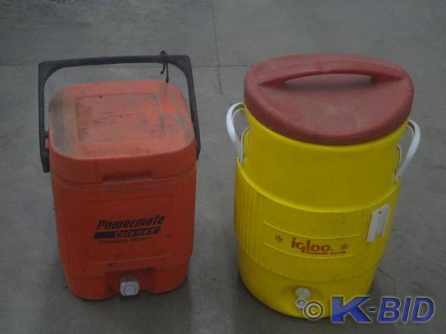 lot 27 image: (2) 5-Gallon Drink Coolers