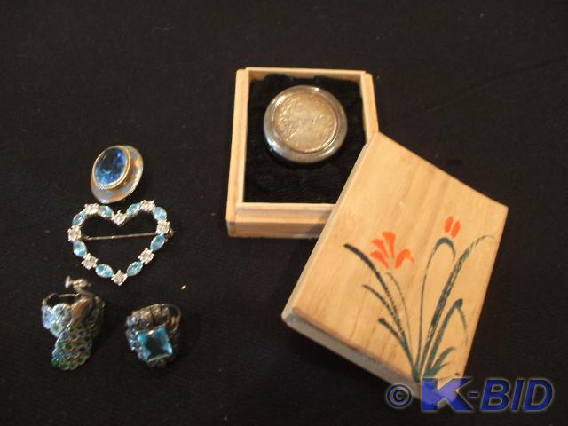 A .950 Sakurai Sterling pill box wi...