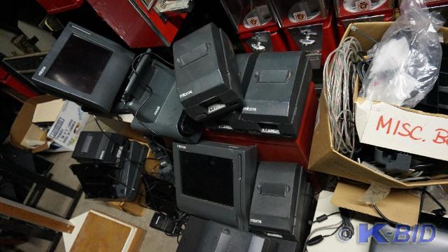 lot 7 image: Micros POS system including many sc...