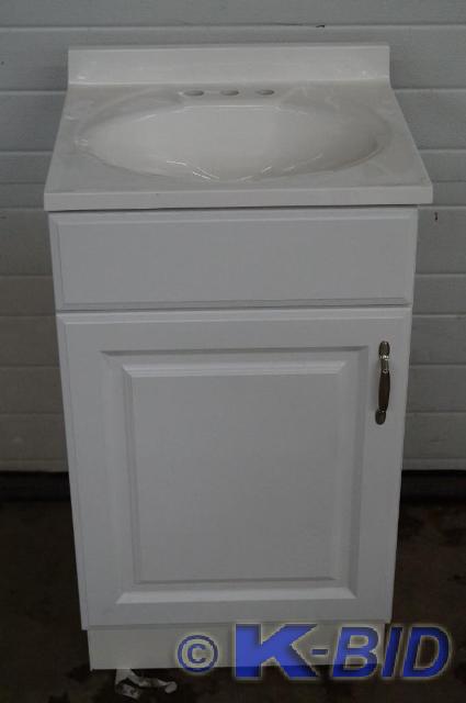 lot 13 image: 18 inch vanity.with sink  Good...