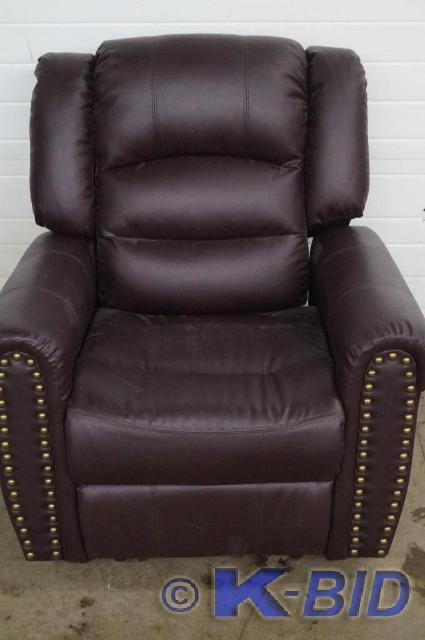lot 16 image: Nailhead Recliner - Quality, luxury...