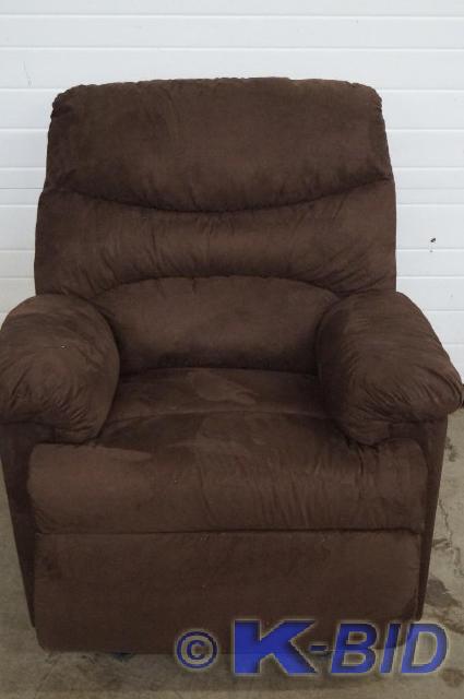 lot 17 image: Plush Rocker Recliner - Long day at...