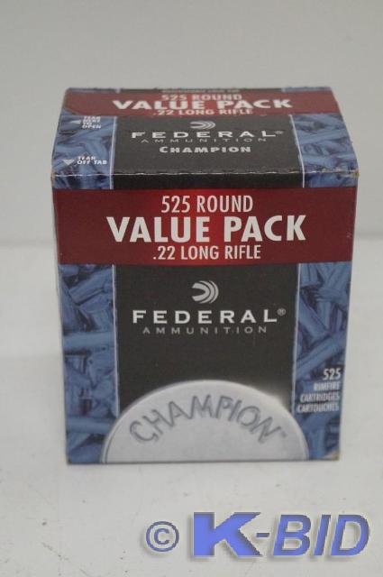 lot 2 image: Federal ammunition .22 caliber 525 ...