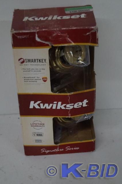 lot 32 image: Kwikset Model # 985 3 SMT CP K4 Dua...