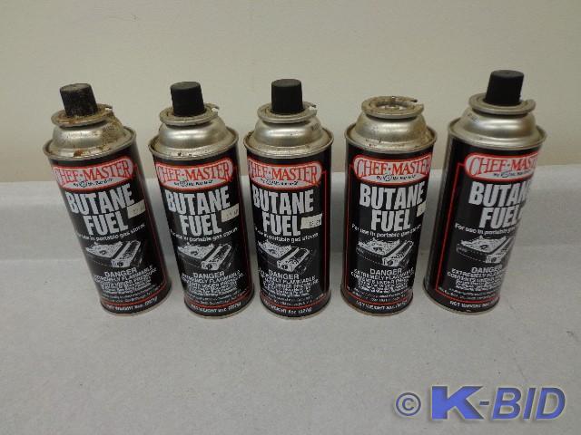 lot 102 image: Butane Fuel Canisters Chef Master 8...
