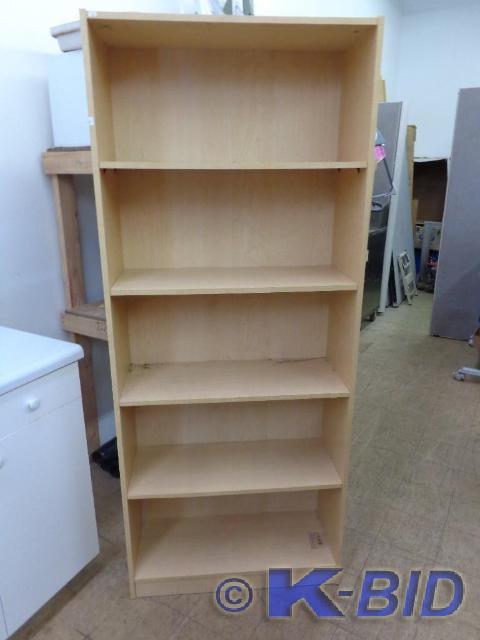 lot 106 image: Wooden Shelf 5 Shelf Wooden Self&nb...