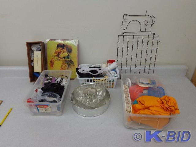 lot 15 image: Assorted Sewing Supplies  Thre...