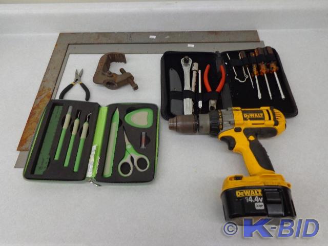 lot 35 image: Tool Set, Cricut Sets and Dewalt Dr...