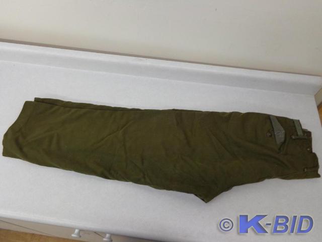 lot 42 image: Vintage Military Trousers Size Reg...