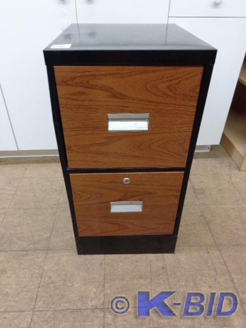 lot 56 image: Metal Filing Cabinet 2 Drawer  29 ...