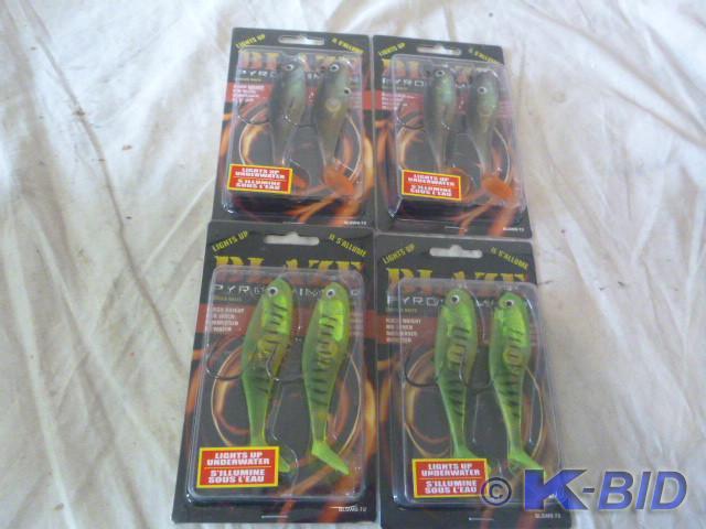 4 Blaze Pyrowimmers Lures   Lights ...
