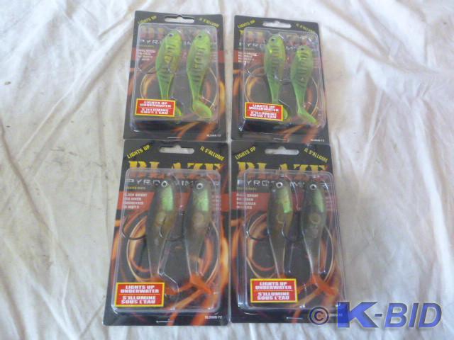 4 Blaze Pyrowimmers Lures   Lights ...