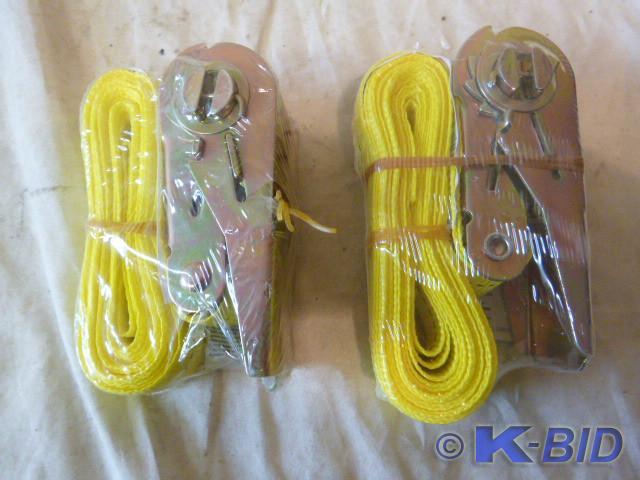 2 - 13 Ratchet Tie Downs - 1 Wide