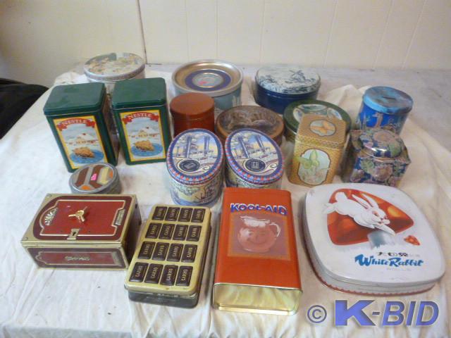 Lot of Decorative Tins