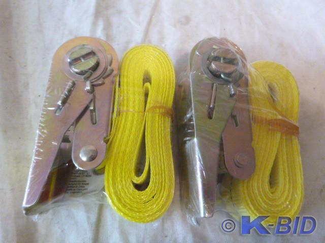 2 - 13 Ratchet Tie Downs - 1 Wide