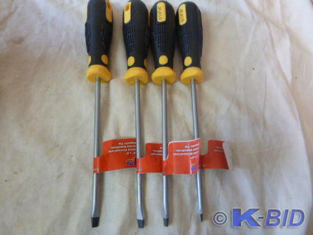 4 Slotted Screwdrivers with Magneti...